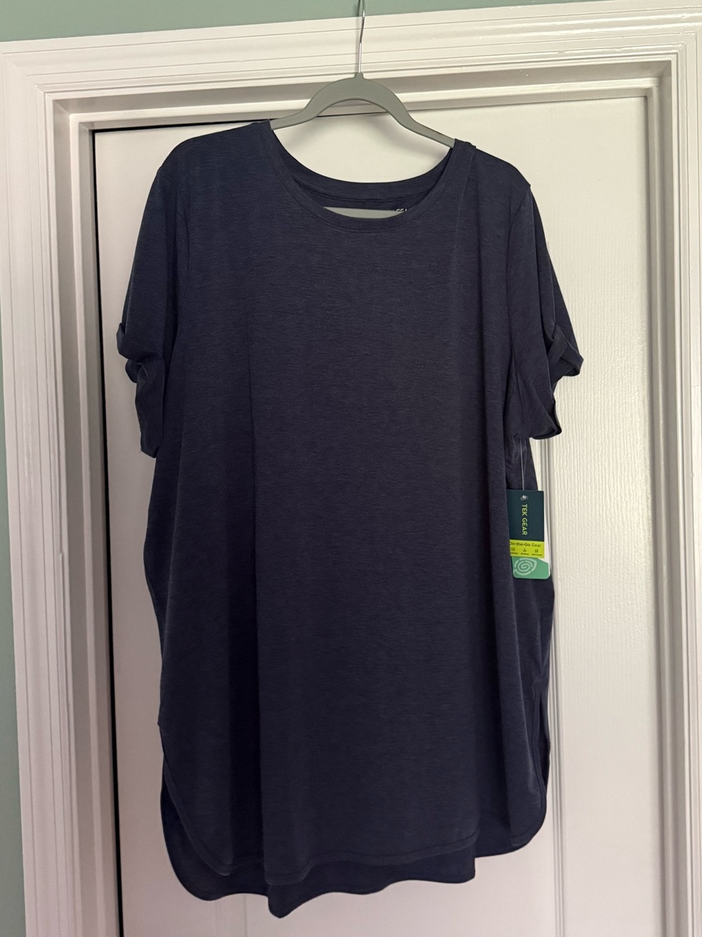 Kohl's Women's Short Sleeve tunic with rolled sleeve